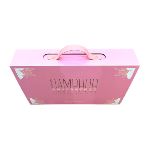 Luxury Gift Bags Smooth Glossy Coated Paper For Food Cosmetics Printed Logo Paper Box With Handle Packaging Bag