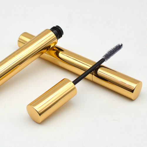 Gold Glossy Aluminum Mascara Tube