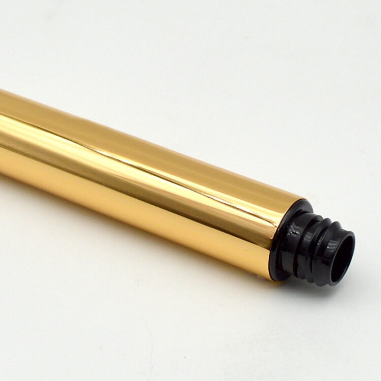 Gold Glossy Aluminum Mascara Tube