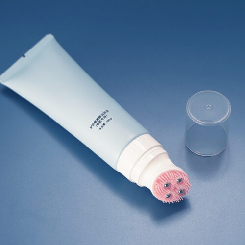 4-Roller Silicone Brush Tubes - 100g Leak-Proof Packaging for Body Lotion & Cleansing Balm (MOQ 500)