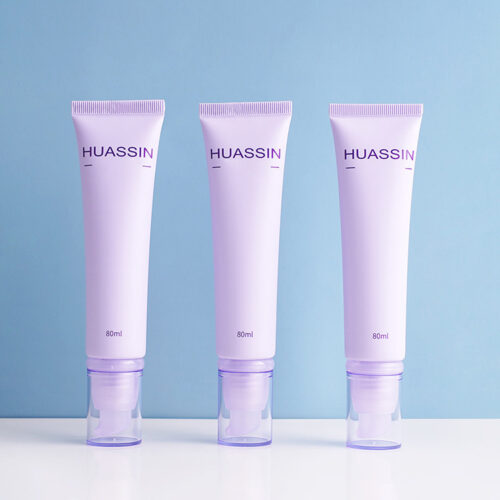 Aluminum-Plastic Duckbill Pump Tubes - Custom Packaging for Cleansers, Sunscreen & Body Lotion (MOQ 500)