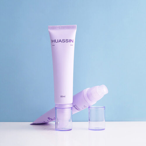 Aluminum-Plastic Duckbill Pump Tubes - Custom Packaging for Cleansers, Sunscreen & Body Lotion (MOQ 500)