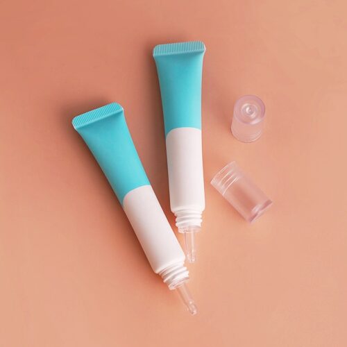20ml Clear Tapered Tip Cosmetic Tubes - PE Leak-Proof Packaging for Serums & Gels (MOQ 500)