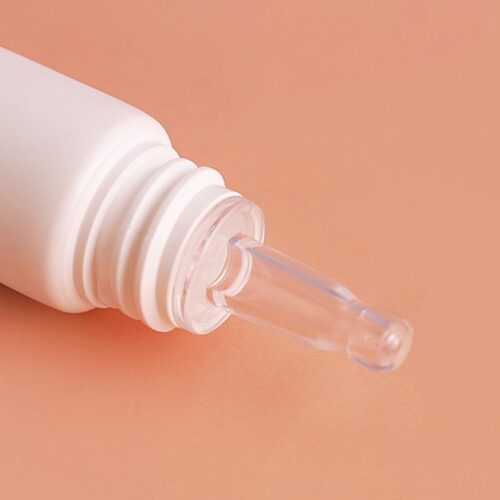 20ml Clear Tapered Tip Cosmetic Tubes - PE Leak-Proof Packaging for Serums & Gels (MOQ 500)
