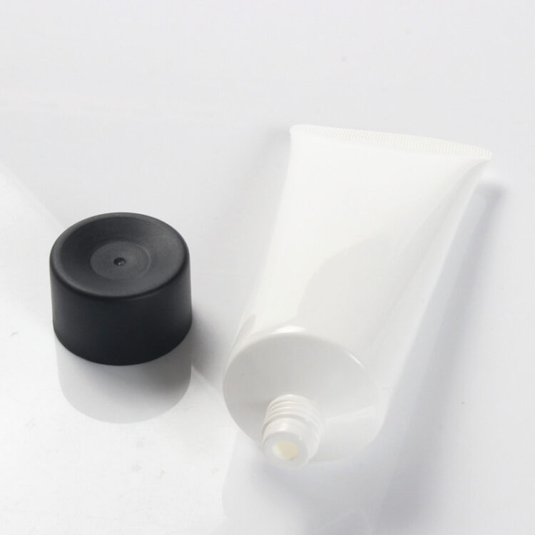 Custom PE Cosmetic Squeeze Tubes - Metallic Press Caps for BB Cream, Sunscreen & Cleansers (MOQ 500)