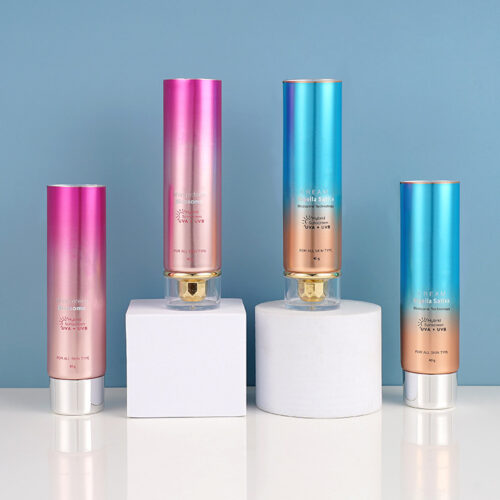 Custom Gradient Cosmetic Tubes｜PE Body & Acrylic Cap｜40g Cream Packaging (MOQ 500+)