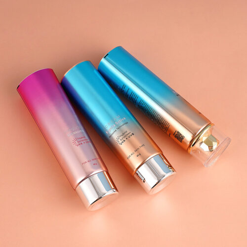 Custom Gradient Cosmetic Tubes｜PE Body & Acrylic Cap｜40g Cream Packaging (MOQ 500+)