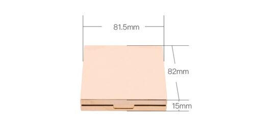 Modular 4-Pan Square Makeup Palette - Customizable ABS Compact Case with Secure Clasp & Logo Design