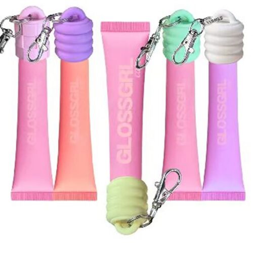 Portable Silicone Lip Balm Keychain Cap - Universal Lip Gloss Holder for Multi-Brands (MOQ 500)