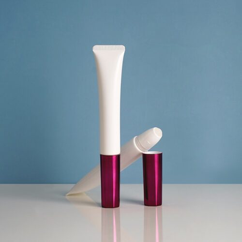 Single Bead Massage Tubes - 25ml Silicone Roller Packaging for Eye Cream & Lip Gloss (MOQ 1,000)