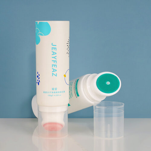 Silicone Brush Head Massage Tubes｜Facial Scrub Specialist｜100-150ml Professional Packaging (MOQ 1000+)